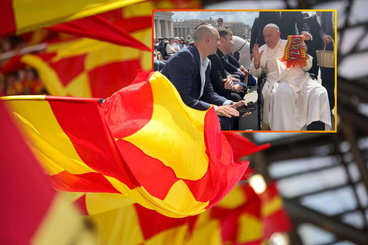 Kibice z Jagielloni wspieraja Papieża