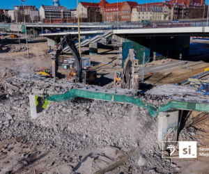 Kolejny fragment łącznicy Trasy Zamkowej legł w gruzach. Na ulicę Jana z Kolna częściowo wraca ruch