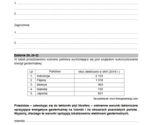 Matura geografia rozszerzona 2021 - arkusz CKE