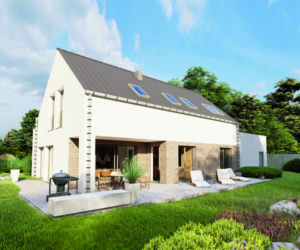 Nowoczesne domy z dachami dwuspadowymi