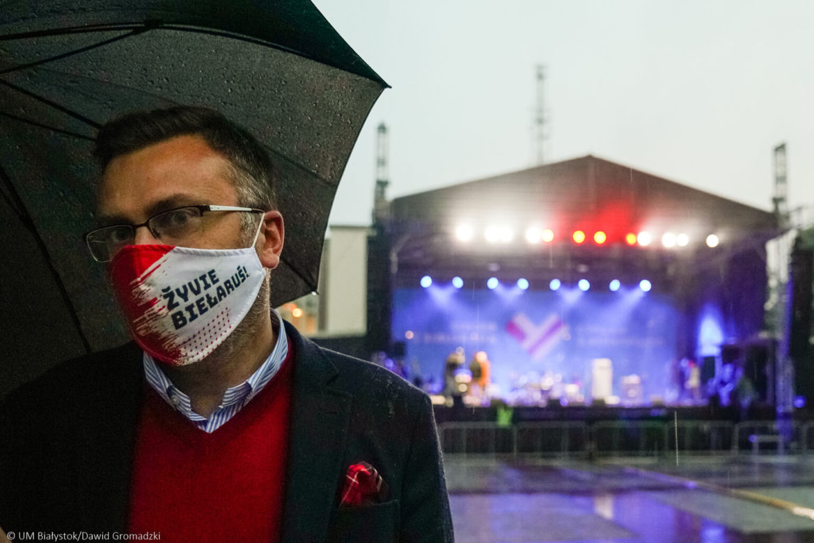 Sercem z Białorusią. Koncert pod teatrem w imię wolności i solidarności [ZDJĘCIA]
