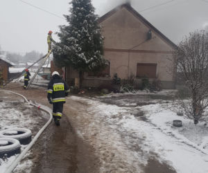 Groźny pożar w Łękawicy koło Skrzyszowa