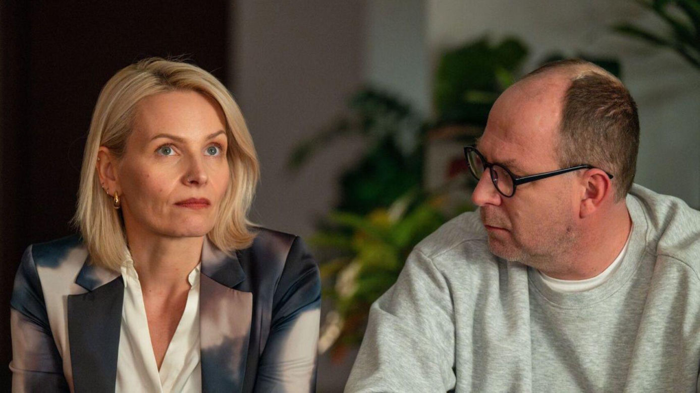 Barwy szczęścia odc. 3187. Olga (Dorota Łukasiewicz-Kwietniewska), Marek (Marcin Perchuć)