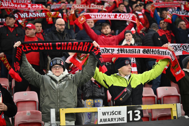 Widzew Łódź - Lech Poznań: Zdjęcia kibiców i zawodników z meczu 24. kolejki PKO BP Ekstraklasy