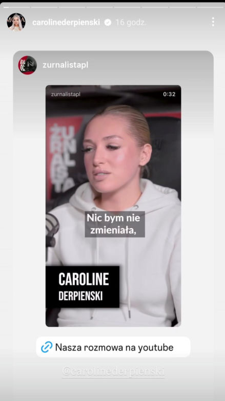 Caroline Derpeinski przyznała się do kłamstwa