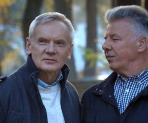 M jak miłość odc. 1423. Filarski (Andrzej Precigs), Wojtek Marszałek (Emilian Kamiński)