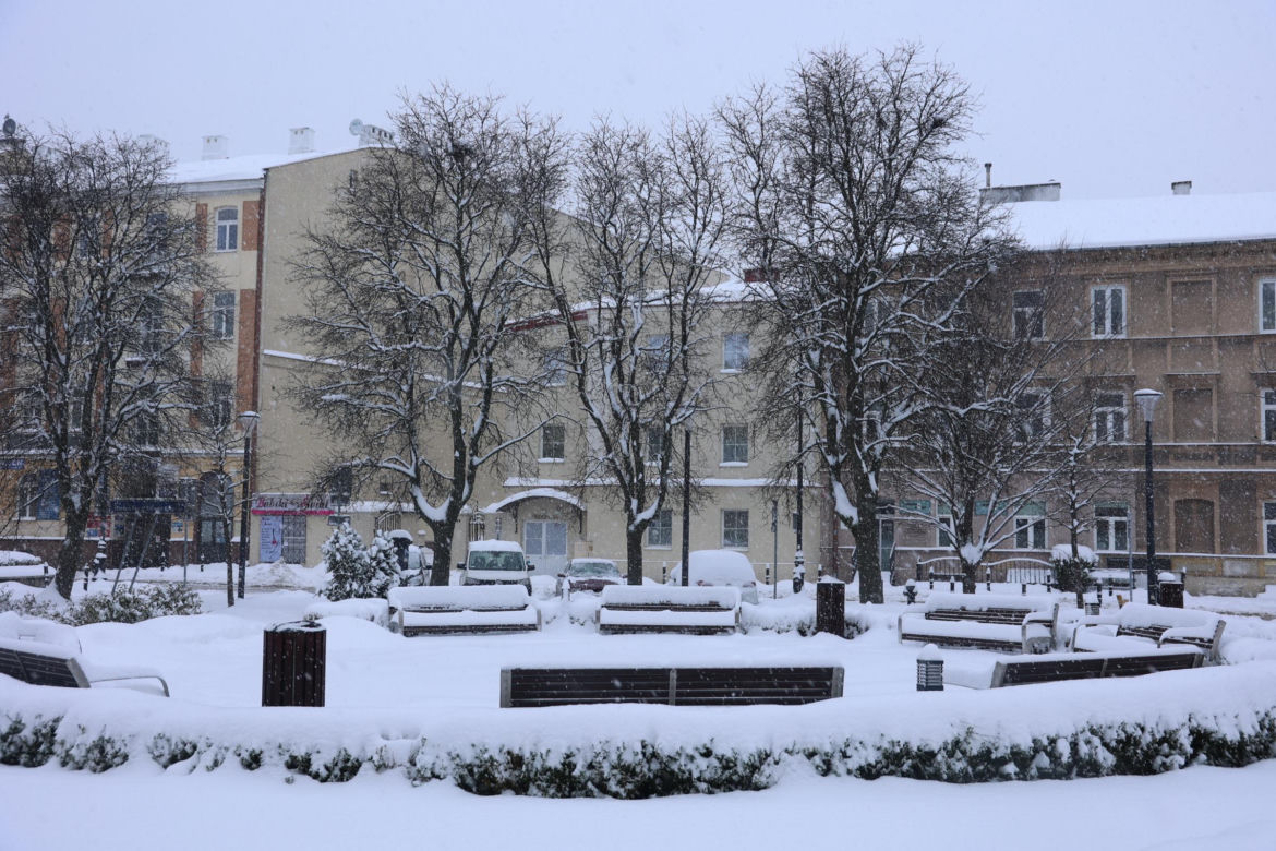 Śnieżyca w Lublinie
