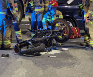 Koszmarny wypadek na Modlińskiej. Motocyklista zderzył się z samochodem