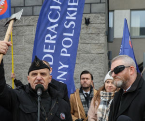 Grzegorz Braun po rozprawie