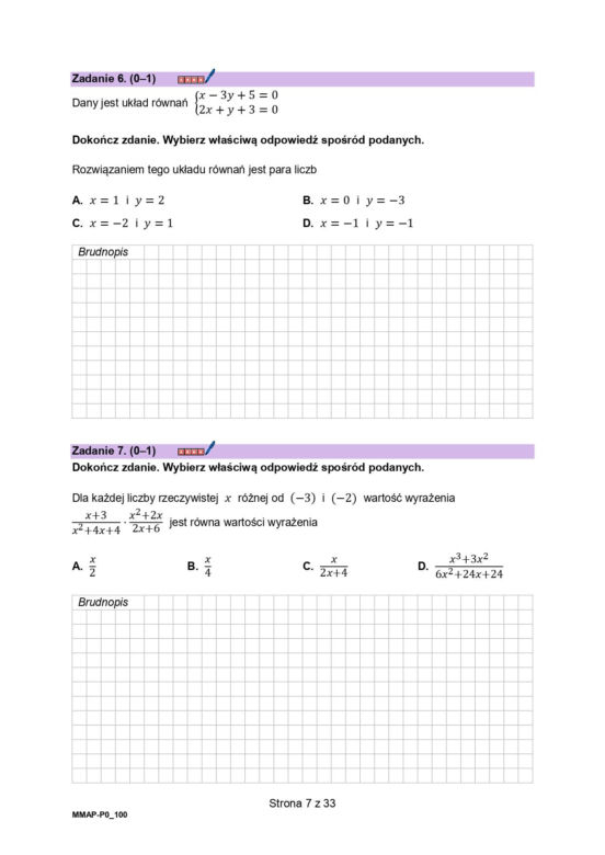 Matura próbna z matematyki 2023 - arkusz CKE