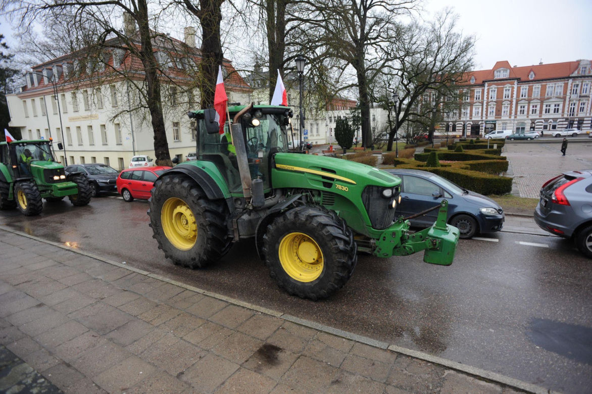 Protest rolników w Koszalinie