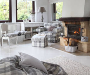Salon w stylu hygge