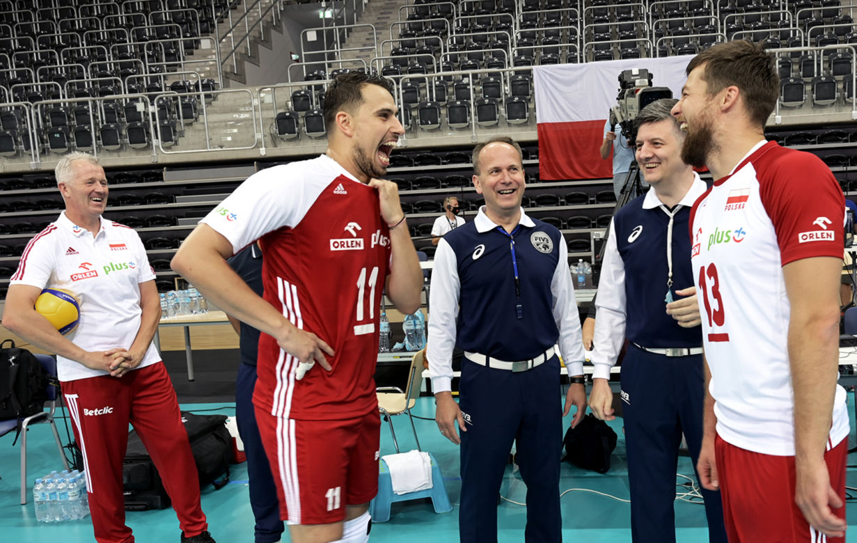 Siatkówka, reprezentacja  mecz sparingowy, Team Michał, Team Fabian, Michał Kubiak, Fabian Drzyzga, Vital Heynen