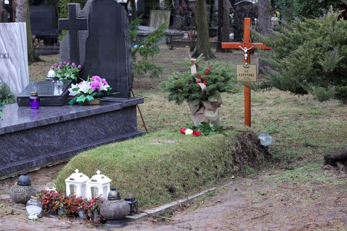 Tak wygląda nowy grób Lityńskiego