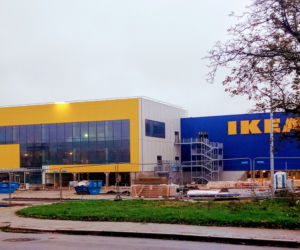 Budowa sklepu IKEA w Szczecinie - październik 2020