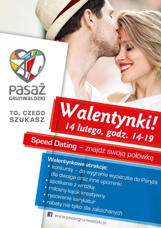 Walentynki w pasażu Grunwaldzkim