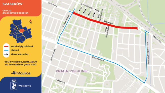 Wyasfaltujemy drugi odcinek Szaserów - ZDM Warszawa