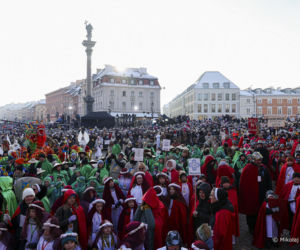 Karol i Marta Nawroccy na Orszaku Trzech Króli