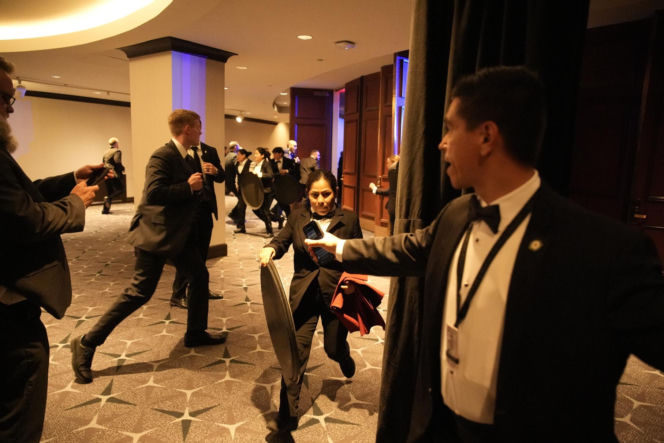 Strzały na kolacji z udziałem Donalda Trumpa