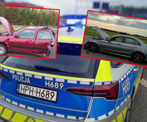 Śmiertelny wypadek na S8. Kierowca Mercedesa porzucił auto i uciekał pieszo