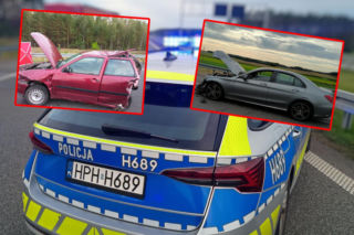 Śmiertelny wypadek na S8. Kierowca Mercedesa porzucił auto i uciekał pieszo