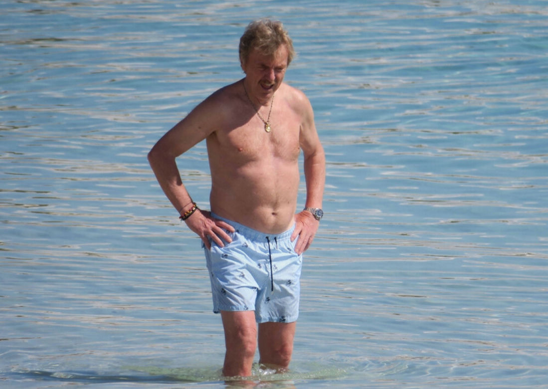Zbigniew Boniek na plaży
