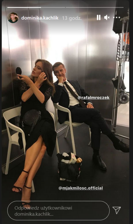 M jak miłość na planie. Paweł (Rafał Mroczek), Franka (Dominika Kachlik)