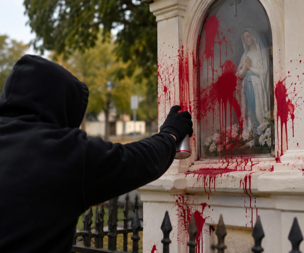 Antychryst z Radomia uwziął się na kapliczki. Obraza uczuć religijnych