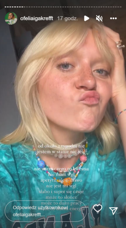 M jak miłość. Iga Krefft (Ula) na Instagramie 