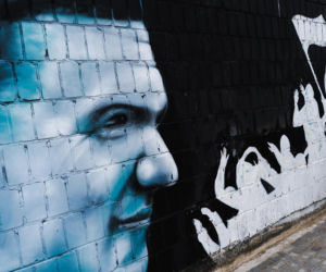 Przy ul. Mieszka I w Siedlcach można podziwiać całą galerię murali i graffiti