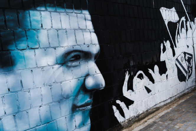 Przy ul. Mieszka I w Siedlcach można podziwiać całą galerię murali i graffiti