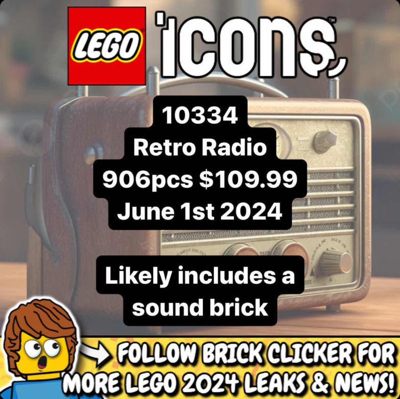 LEGO Icons 2024 Retro Radio Informacje