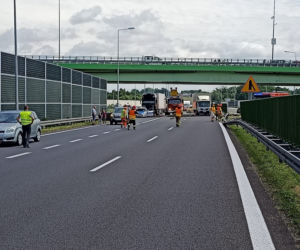 Niespokojny weekend na tarnowskim odcinku A4