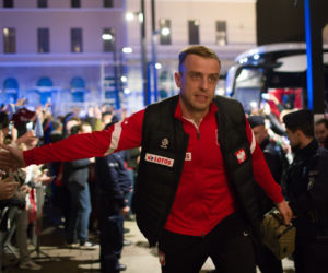 Reprezentacja w hotelu po meczu Polska - Szwecja