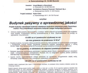 Pierwsza w Polsce hala sportowa w energooszczędnym standardzie budynku pasywnego