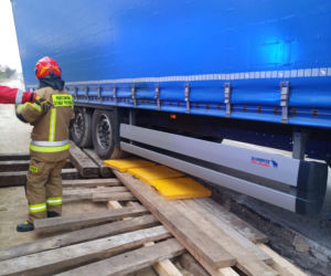 Trudna akcja strażaków z woj. lubelskiego