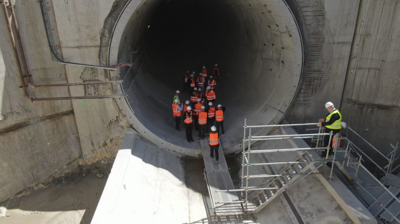 TBM Faustyna wydrążyła już 375 metrów jednotorowego tunelu
