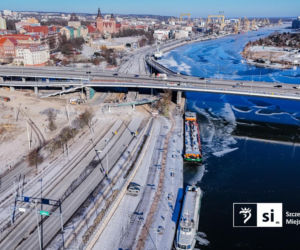 Postępy prac przy wyburzaniu łącznicy Trasy Zamkowej