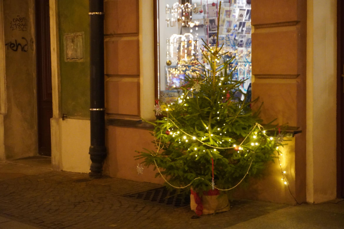 Poznań na wieczór przed Wigilią