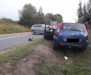 Wypadek w Łączkach Kucharskich