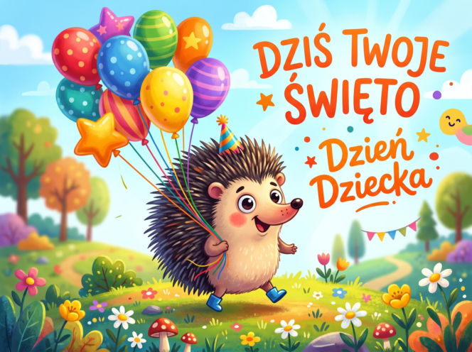 Śmieszna kartka na Dzień Dziecka