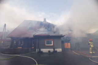 Ogromny pożar na Dolnym Śląsku. Znany zajazd stanął w ogniu