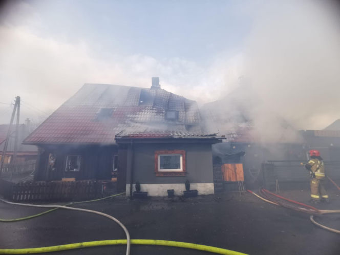 Ogromny pożar na Dolnym Śląsku. Znany zajazd stanął w ogniu