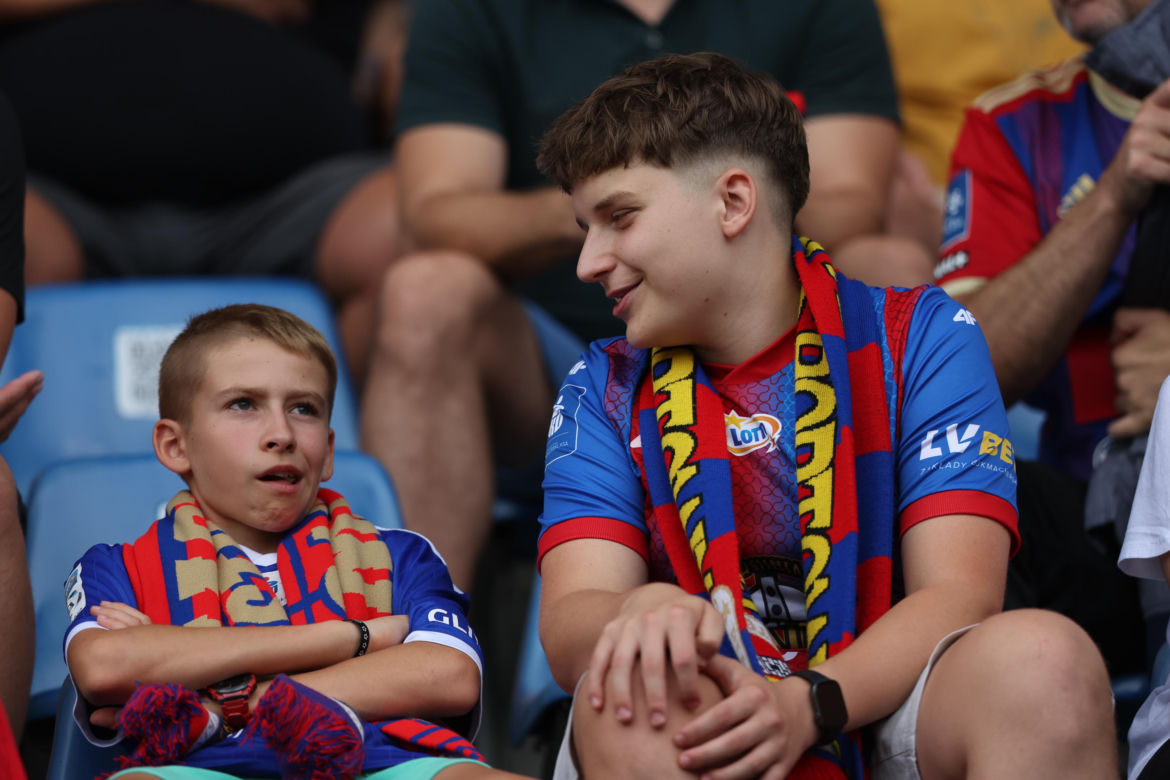 Kibice na meczu Piast Gliwice - Górnik Zabrze