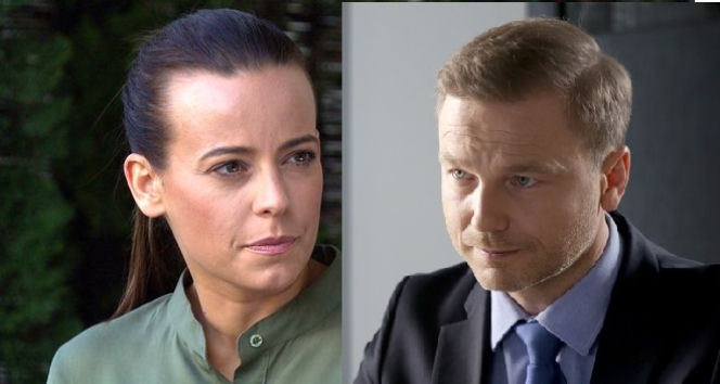 M jak miłość Magda (Anna Mucha) Andrzej Budzyński (Krystian Wieczorek)