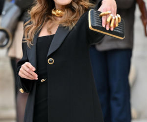 Tłum gwiazd  na pokazie Schaparelli