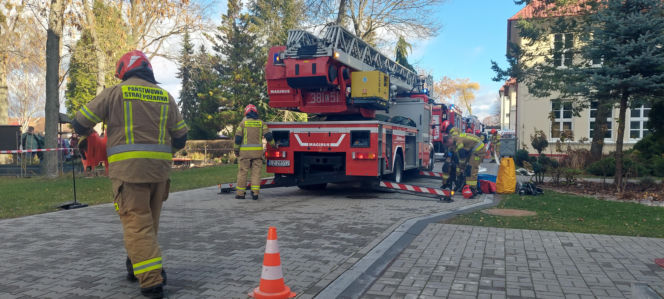 Próbna ewakuacja w zamojskim "rolniczaku"
