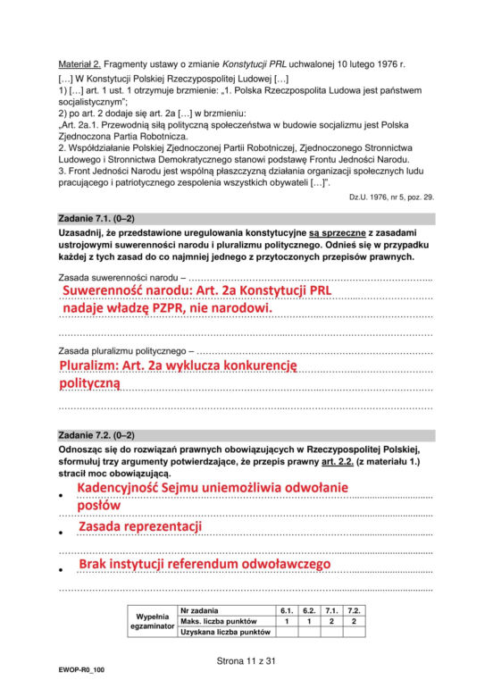 Matura 2025 WOS rozszerzony: odpowiedzi do wszystkich zadań z arkusza CKE - Formuła 2015 [13.05.2025]