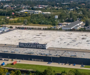 Plac po spalonym centrum handlowym Marywilska 44 w Warszawie