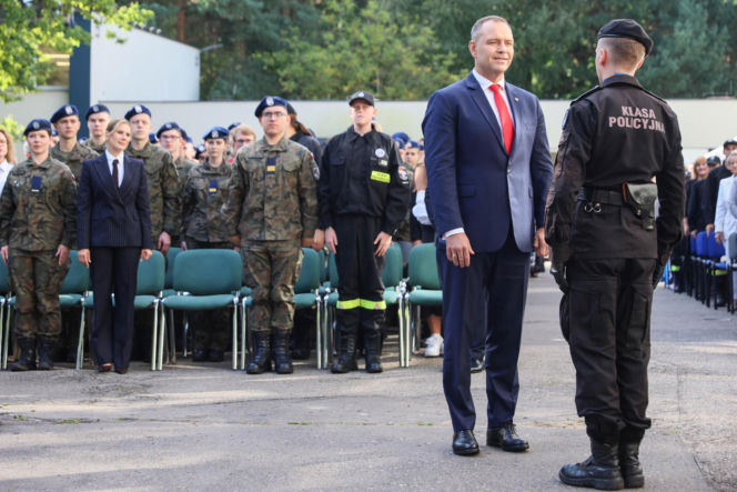 Karol i Marta Nawroccy na rozpoczęciu roku szkolnego